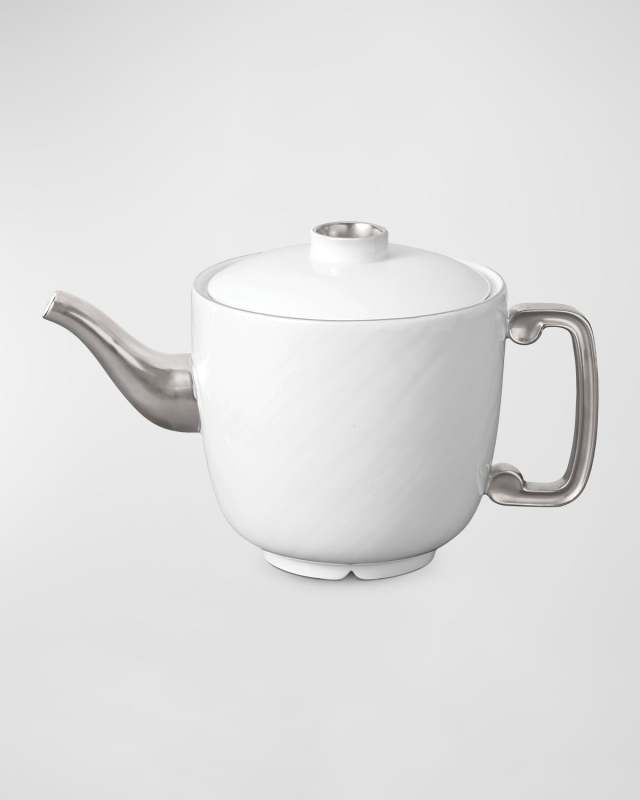 Han Platinum-Plated Teapot, 34 oz.